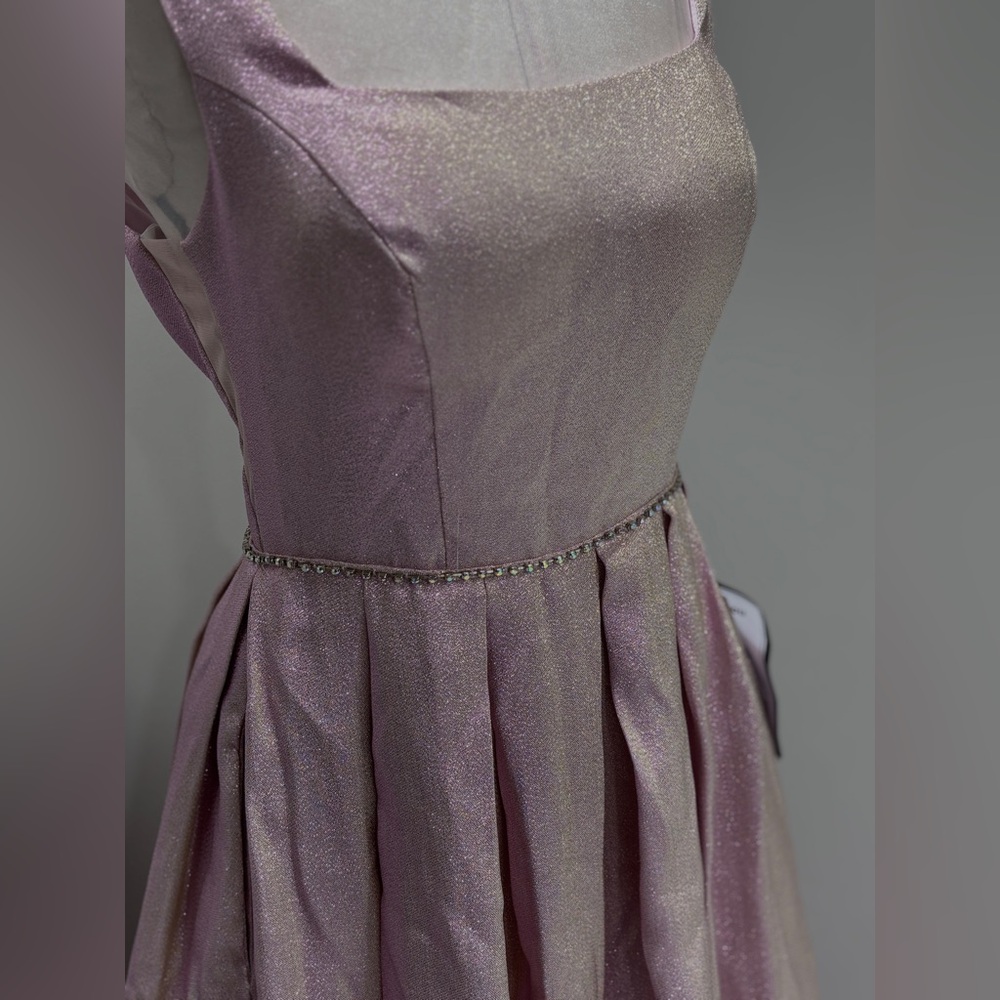 Shimmering Purple Sleeveless Dress